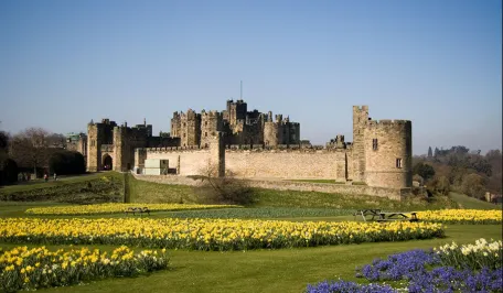 photographie du château d'Alnwick