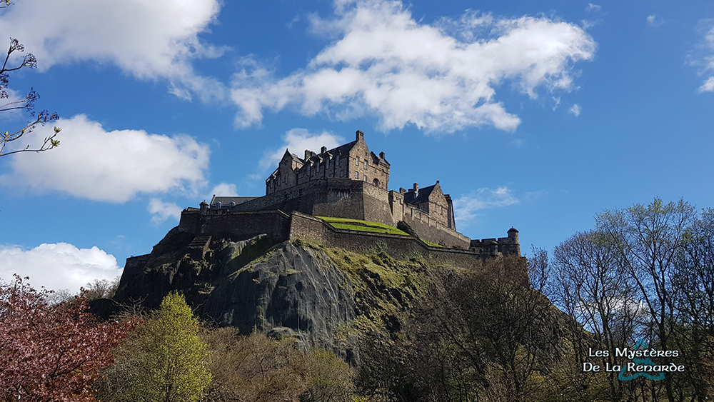 photographie du château d'Edimbourg